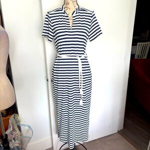 Dudley Stephen’s nautical striped maxi dress